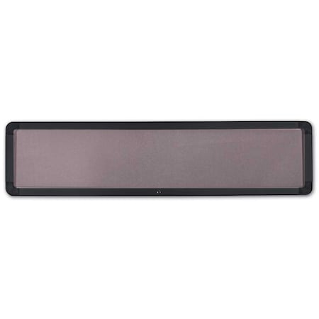 United Visual Products Corkboard, Fabric, Blk/Burg, 2 Door, 48x48" UV3055-BLACK-DBURGU